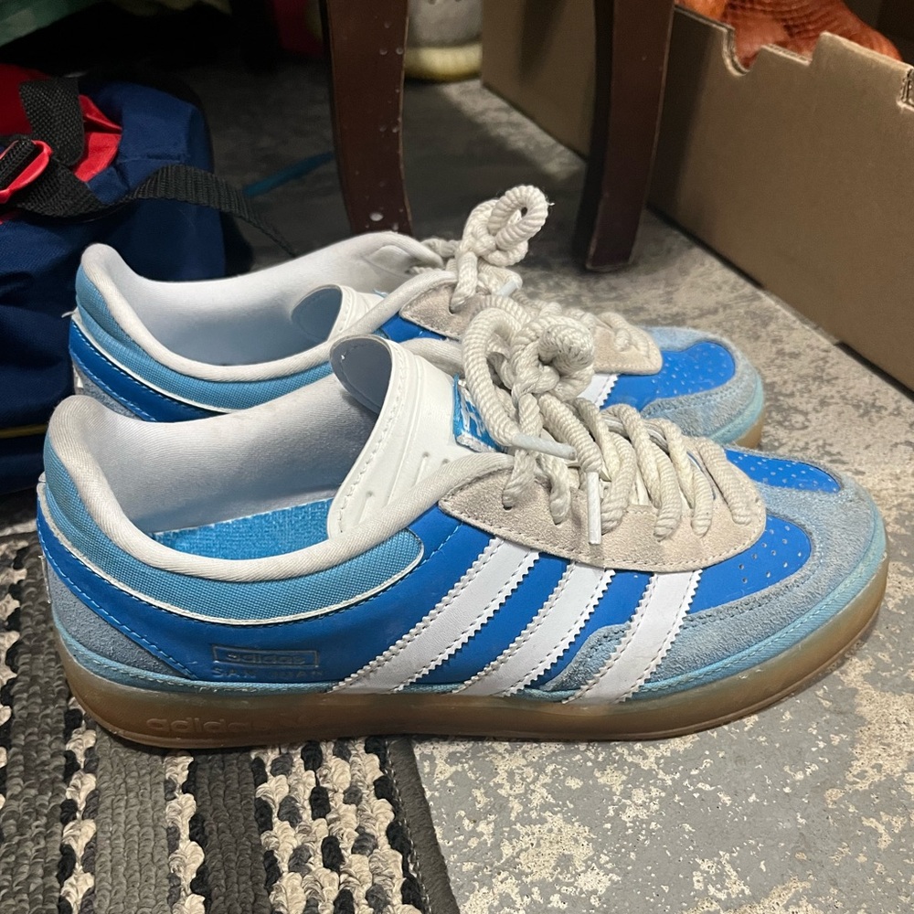 Bad Bunny x Adidas Gazelle San Juan shoes